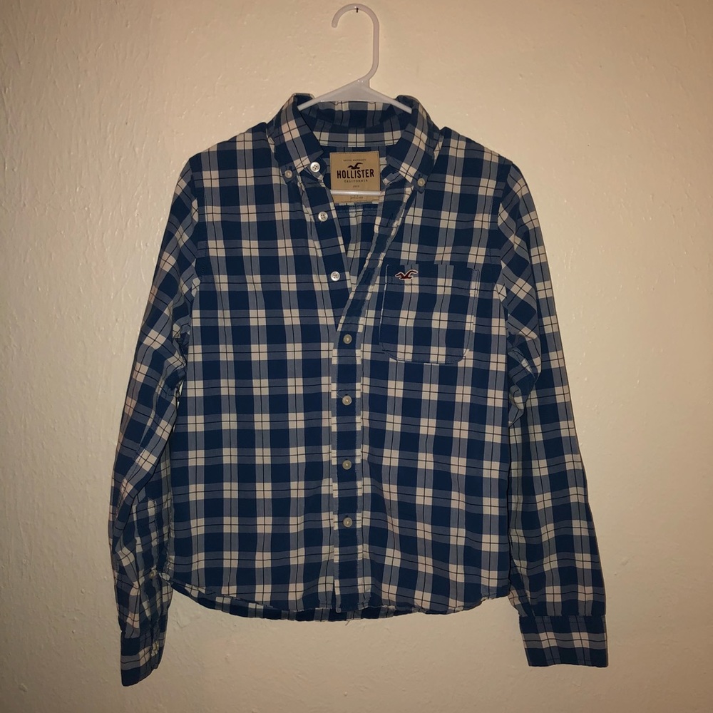 Men’s Plaid Hollister Button Up